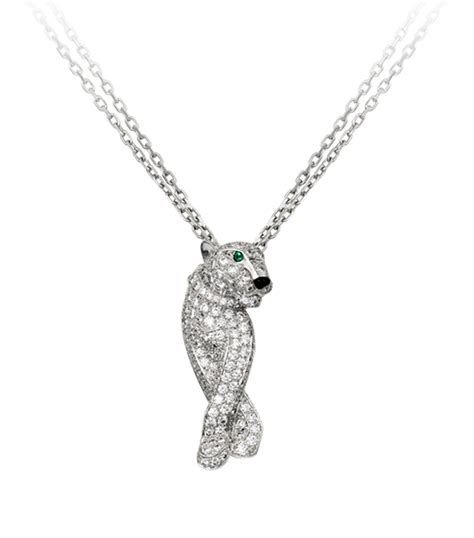 cartier panthere necklace|cartier panther necklace white gold.